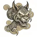 cartoon character tattoo design idea