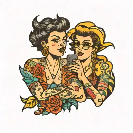 butch lesbian tattoo design idea