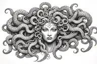 medusa head tattoo design idea
