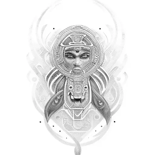 maori tribal mixed with new style  tattoo design idea