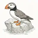 puffin tattoo design idea