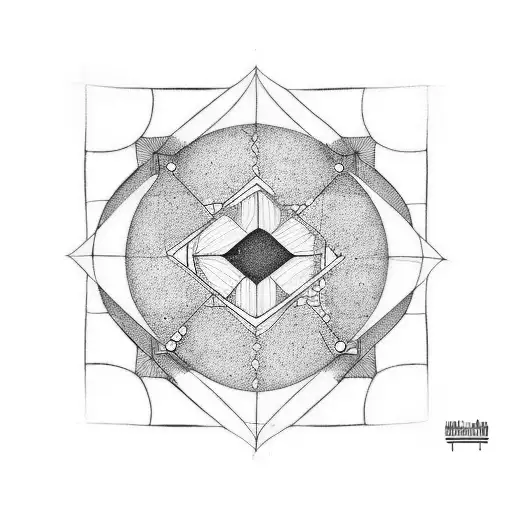 a square that doesn't fit a circle tattoo design idea