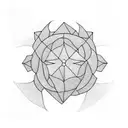 a square that doesn't fit a circle tattoo design idea