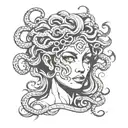 medusa head tattoo design idea
