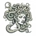 medusa head tattoo design idea