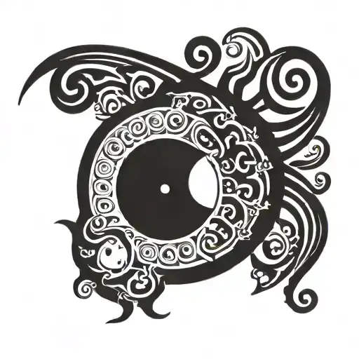 Semicolon Sun and moon tattoo design idea