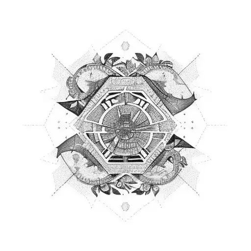 Shanghai fall in love and hate at the same time tattoo design idea