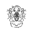 border collie ears  tattoo design idea