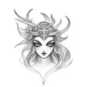 siren tattoo design idea