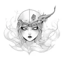 siren tattoo design idea