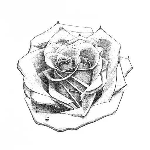 rose that grew from concrete tattoo design idea