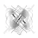 A DNA double helix transforming into a winding road, symbolizing the unconventional journey of building a family tattoo design idea