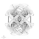 A DNA double helix transforming into a winding road, symbolizing the unconventional journey of building a family tattoo design idea