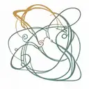 A tattoo design featuring all four elements from Avatar (fire, earth, water, wind) intertwined in a dynamic composition tattoo design idea