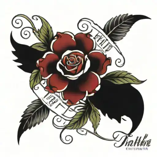 script tattoo that says "Walk by faith, not by sight" tattoo design idea