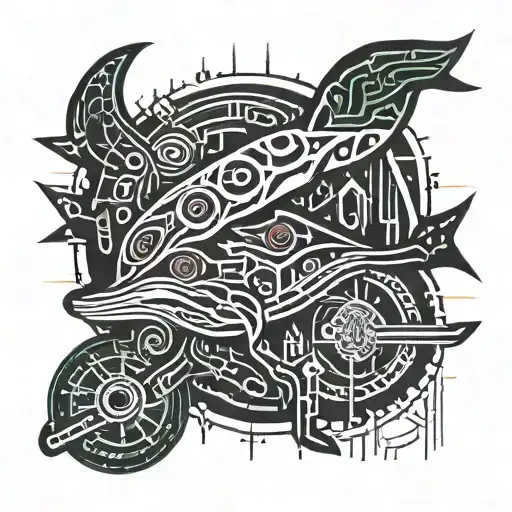 Killer Whalw tattoo design idea