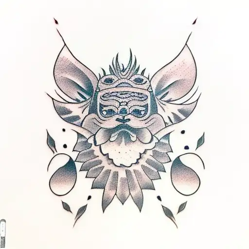 kiwi kawai tattoo design idea