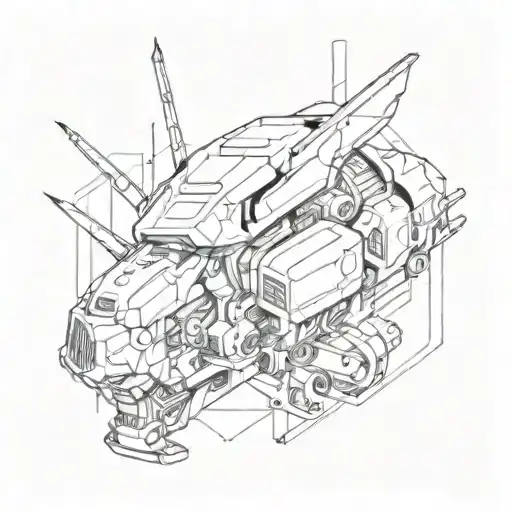 give me a tattoo design featuring something from cyberpunk 2077 tattoo design idea