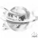 Solar planets  tattoo design idea