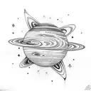 Solar planets  tattoo design idea