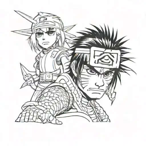 rock lee Roth face tattoo design idea