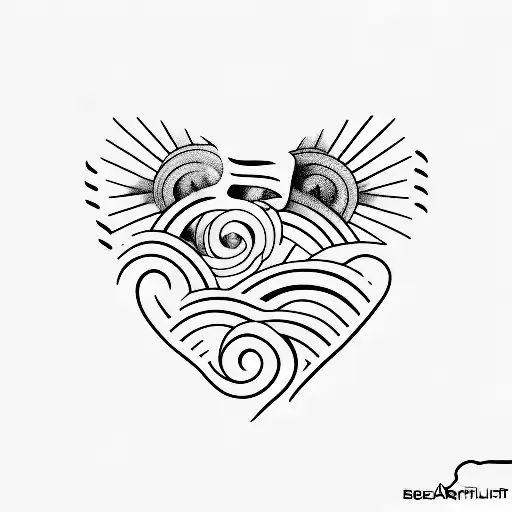 heartbeat tattoo with name clara tattoo design idea