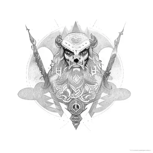 druid mark tattoo design idea