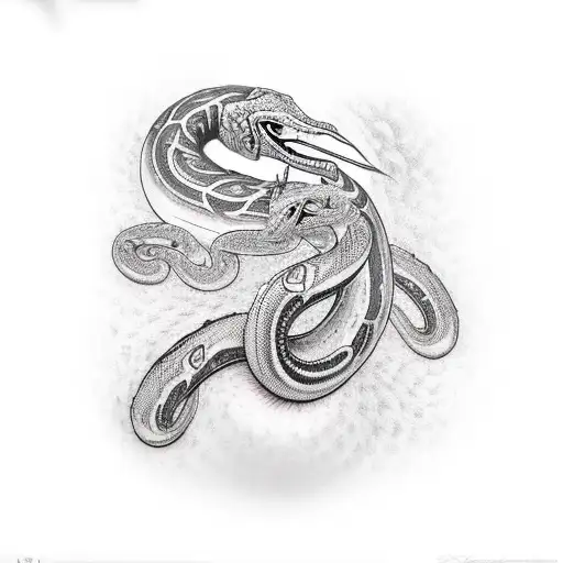 kundalini serpent tattoo design idea