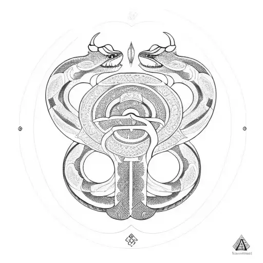 kundalini serpent tattoo design idea
