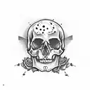 skull bus  tattoo design idea