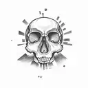 skull bus  tattoo design idea