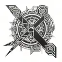 dante from dmc series inspired tattoo tattoo design idea