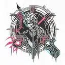 dante from dmc series inspired tattoo tattoo design idea