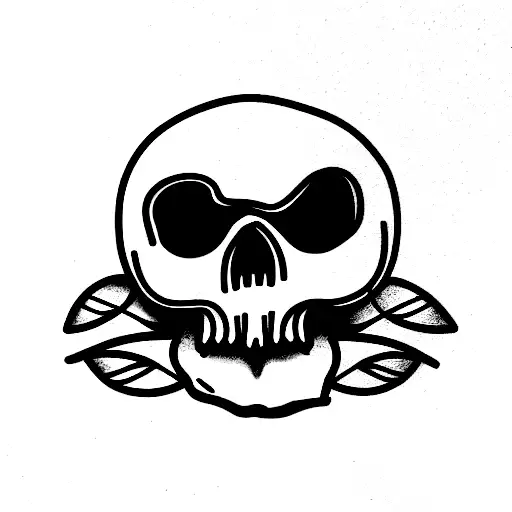 Skull tattoo design idea
