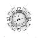 3 clock faces tattoo design idea