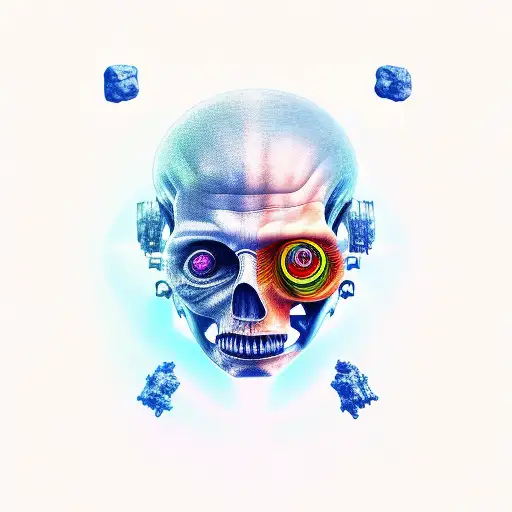 scientific intelligence DaVinci humanoid  tattoo design idea