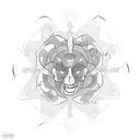 Cognitive Neuroscience state of Zen tattoo design idea