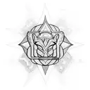 Cognitive Neuroscience state of Zen tattoo design idea