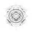 sacred geometry shape  tattoo design idea