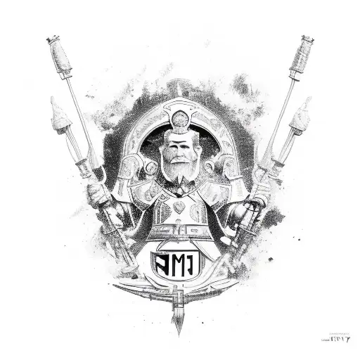 nationalist romanian tattoo design idea