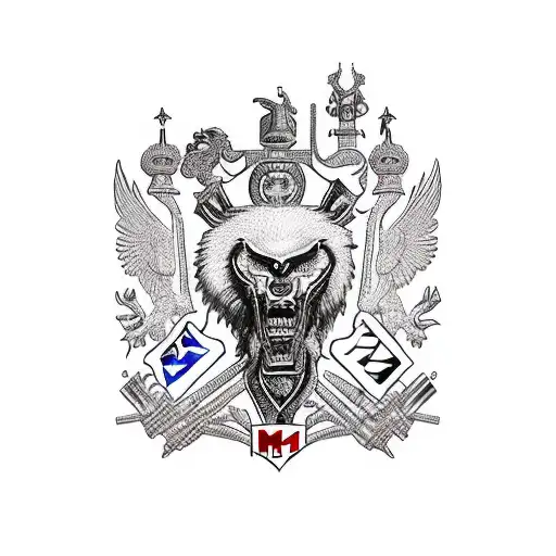 romania nationalist tattoo design idea