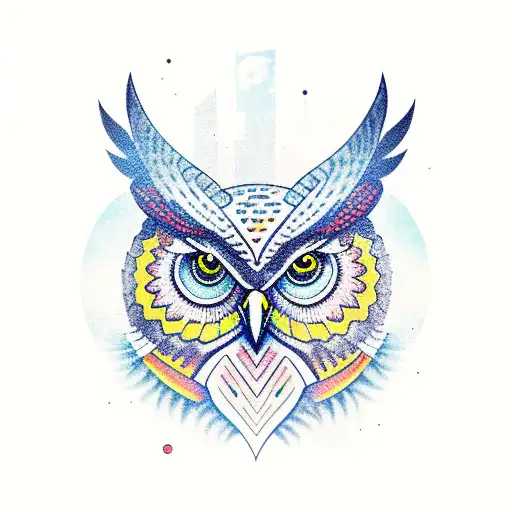 Owl tattoo design idea
