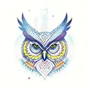 Owl tattoo design idea