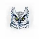 Owl tattoo design idea