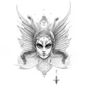 alas de angel tattoo design idea
