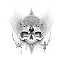 alas de angel tattoo design idea