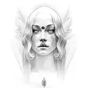 alas de angel tattoo design idea