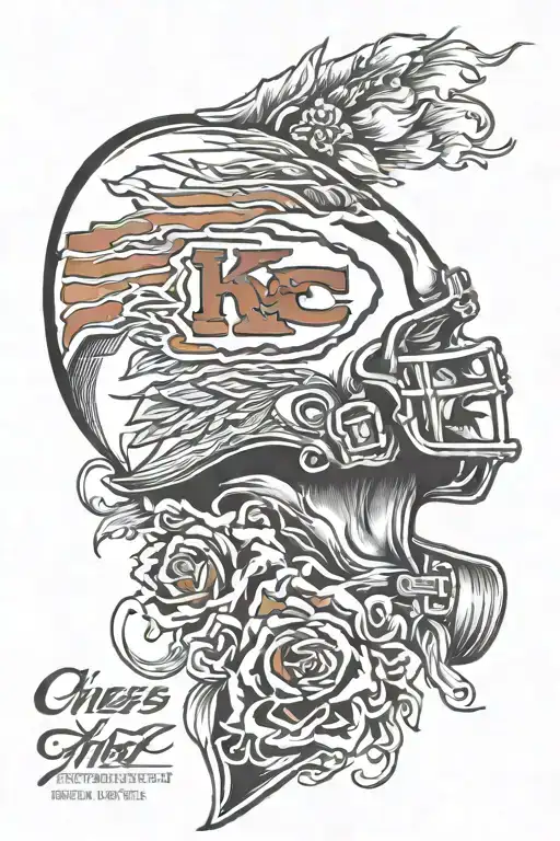 kansas city chiefs tattoo design idea