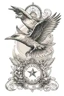 air force inspired  tattoo design idea