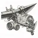 loadmaster wings flying tattoo design idea